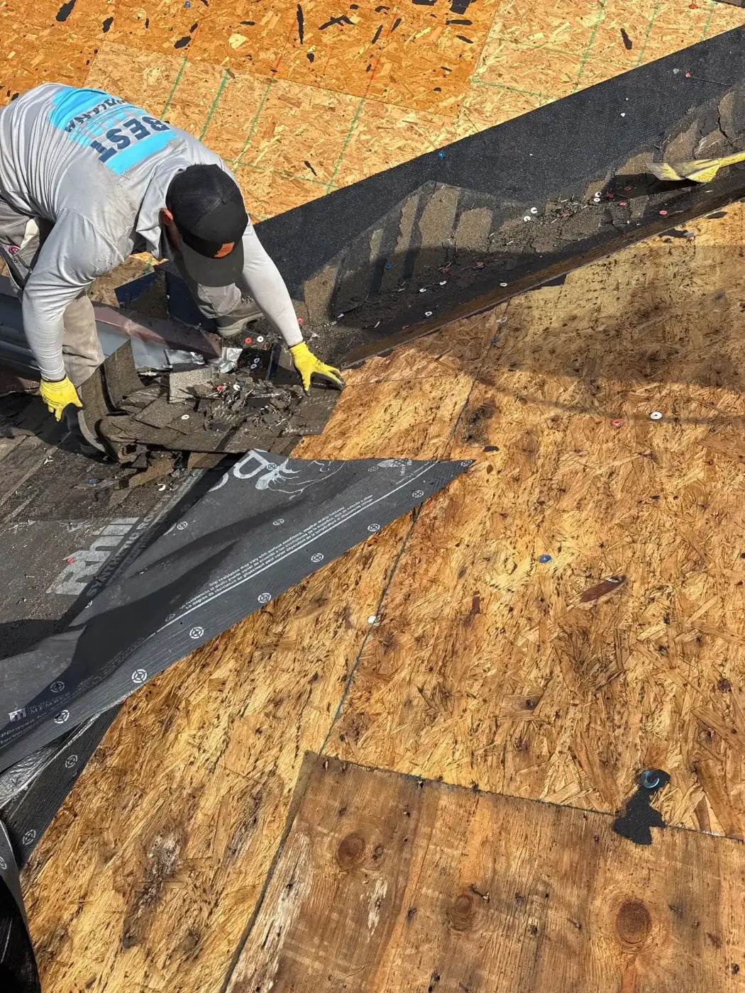 Commercial roof inspection documented in Advance